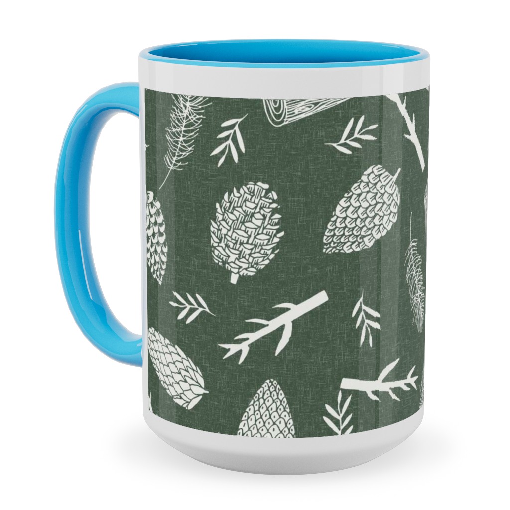 Green Christmas Mugs