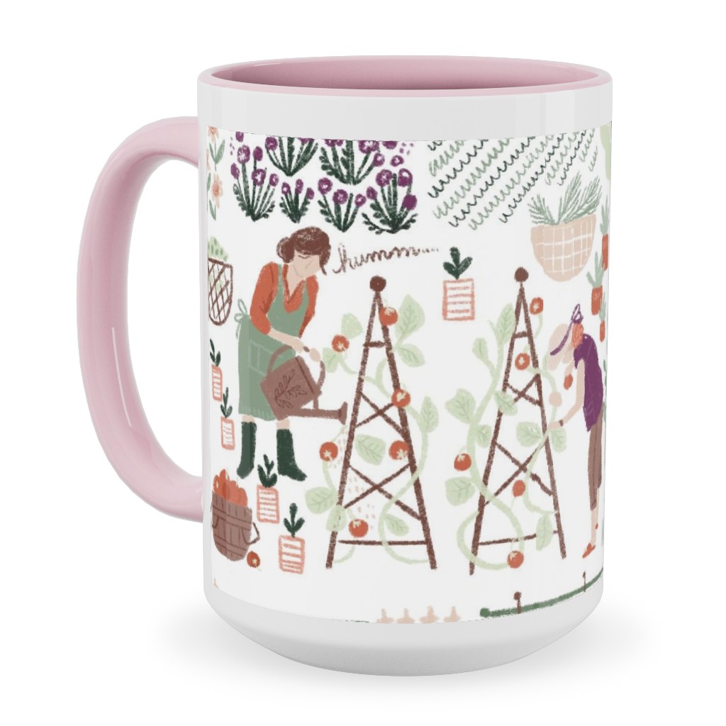 My Favorite Greenhouse - Multicolor Ceramic Mug, Pink, , 15oz, Multicolor