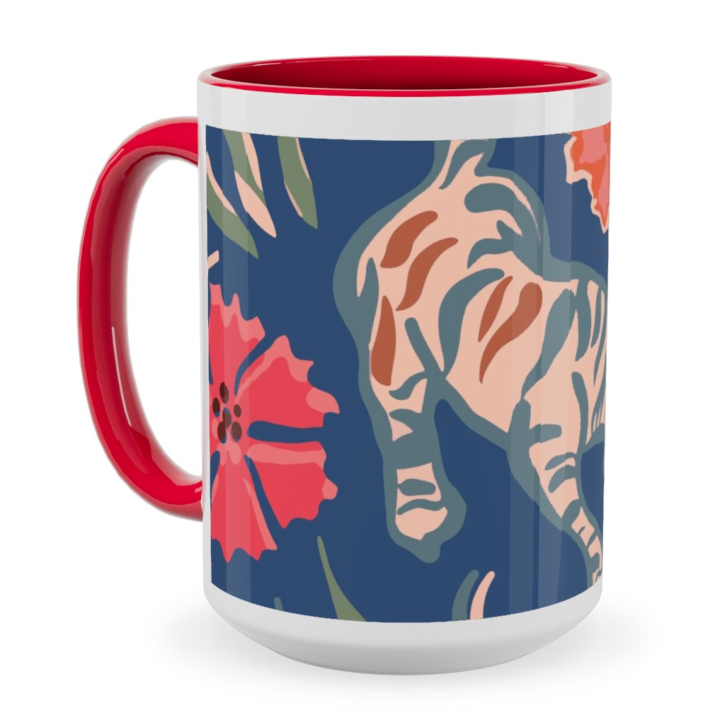 the Tigers Utopia - Multi Ceramic Mug, Red,  , 15oz, Multicolor