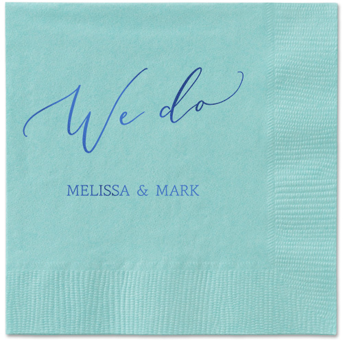 Snapshot Serenity Napkin, Blue, Aqua, royal