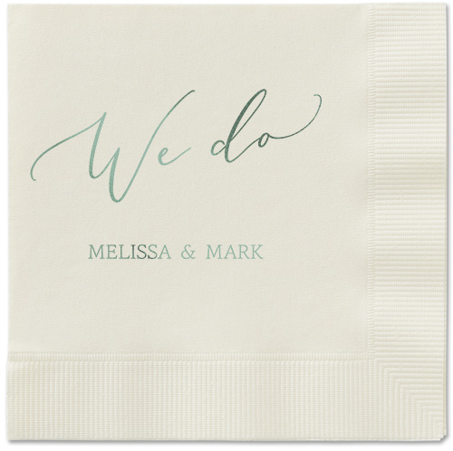 Snapshot Serenity Napkin, Green, Ecru