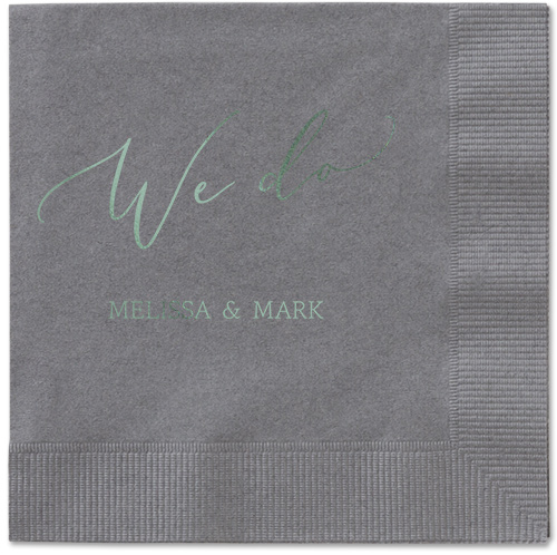 Snapshot Serenity Napkin, Green, Pewter