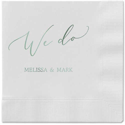 Snapshot Serenity Napkin, Green, White, sage