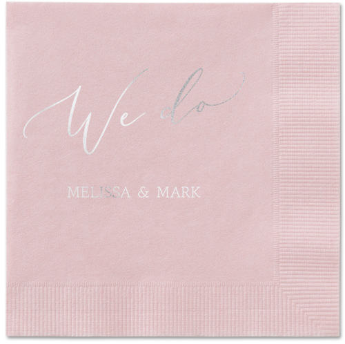 Snapshot Serenity Napkin, Grey, Blush