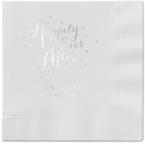 Divine Forever Napkins, Grey, White