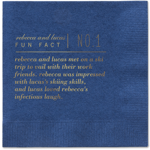 Yellow And Navy Napkins