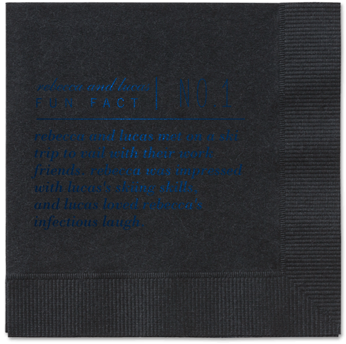 Fascinating Story Napkins, Blue, Black, Midnight