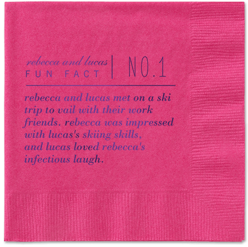 Fascinating Story Napkins, Purple, Magenta