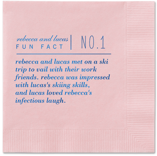 Fascinating Story Napkins, Blue, Blush, Royal