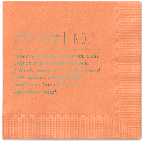 Fascinating Story Napkins, Green, Coral, Sage