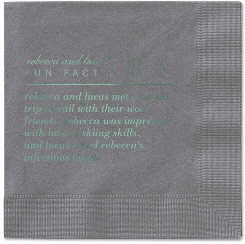 Fascinating Story Napkins, Green, Pewter, Sage