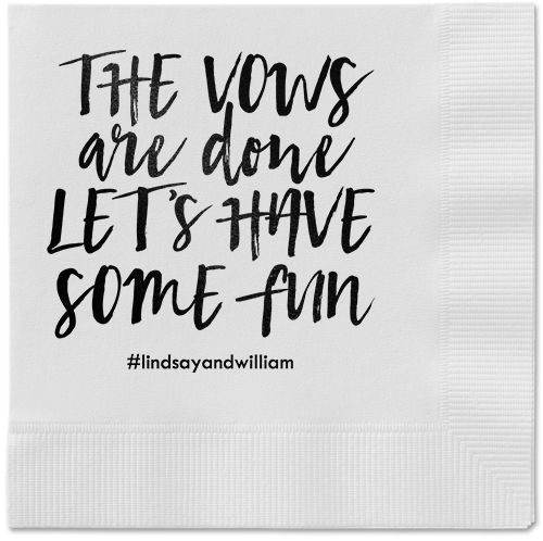 Fun Factor Napkins, Black, White