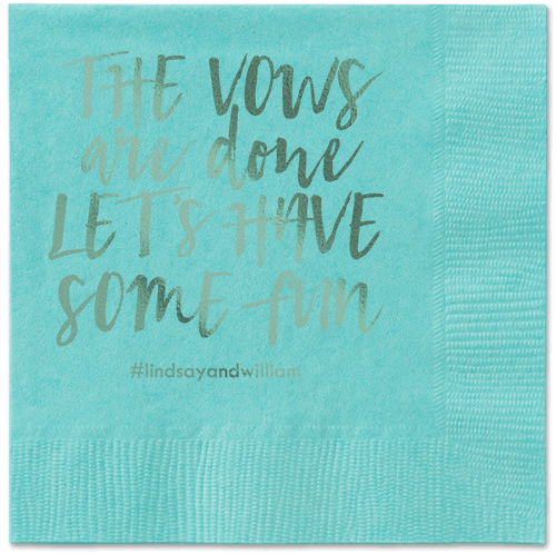 Fun Factor Napkins, Green, Aqua, Sage