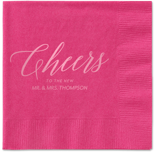 Hearty Clink Napkins, Pink, Magenta