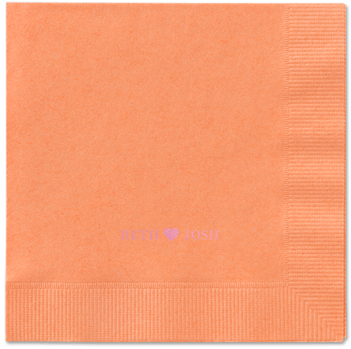 Inseparable Love Napkins, Pink, Coral