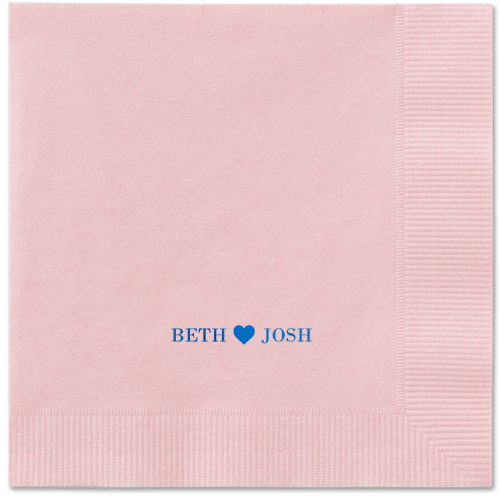 Inseparable Love Napkins, Blue, Blush, Royal