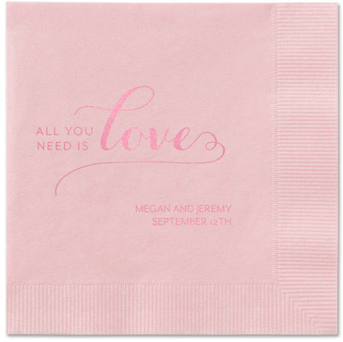 Lovely Feeling Napkins, Pink, Blush