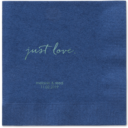 Romantic Delight Napkins, Green, Navy, Sage