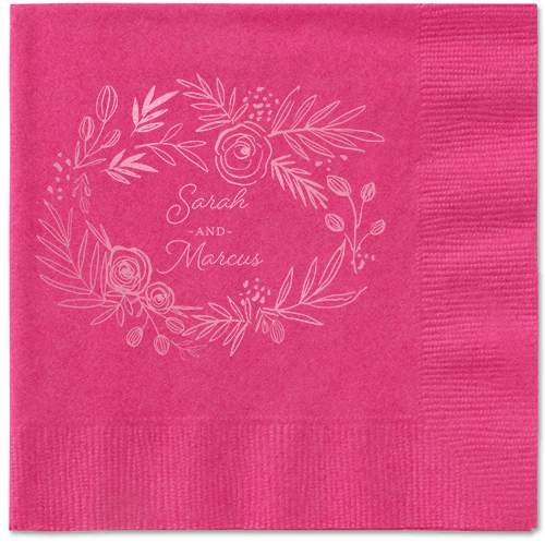 Delightfully Entwined Napkins, Pink, Magenta