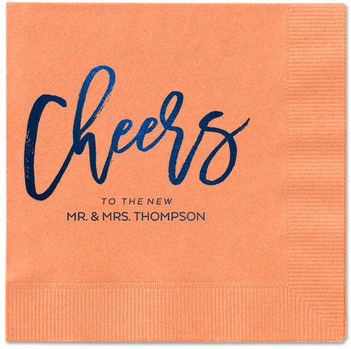 Spirited Toast Napkins, Blue, Coral, Midnight