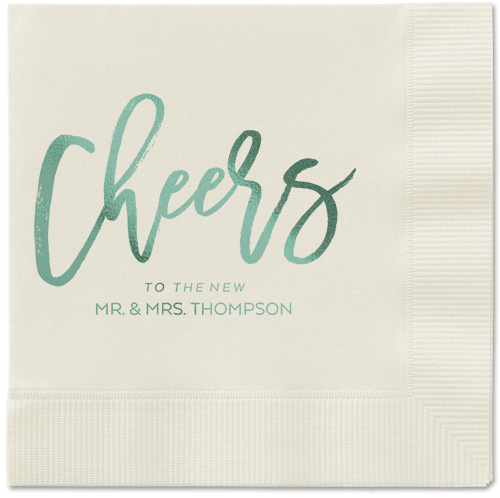 Spirited Toast Napkins, Green, Ecru, Sage