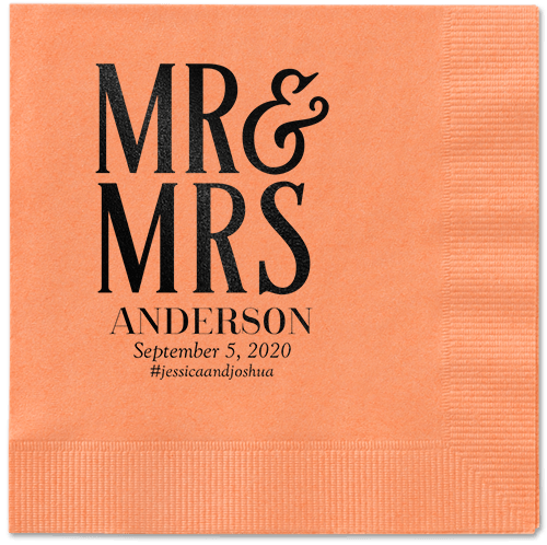 Black Table Napkins