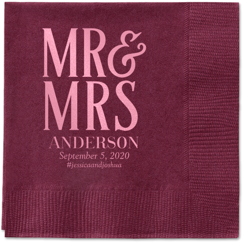 Pink Cocktail Napkins