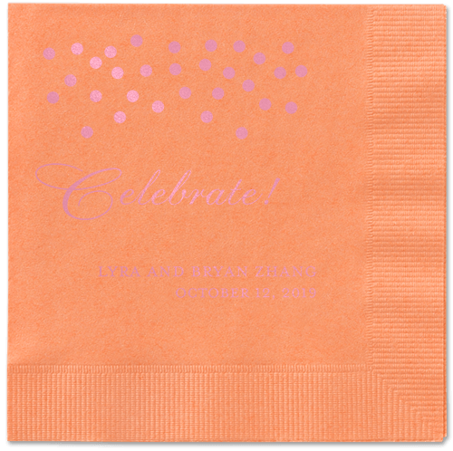 Diamond Sky Napkins, Pink, Coral, Blush