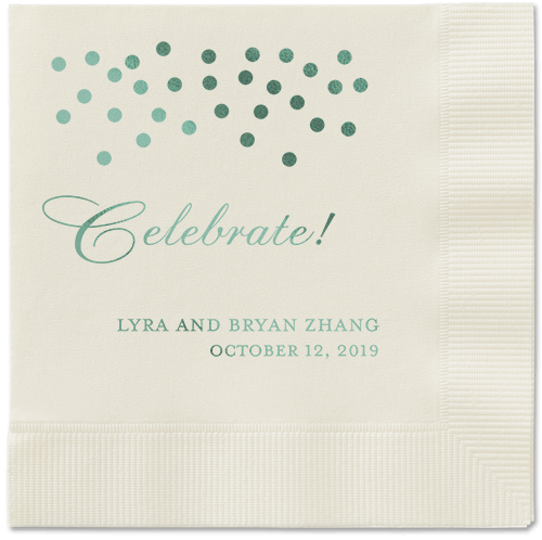 Diamond Sky Napkins, Green, Ecru