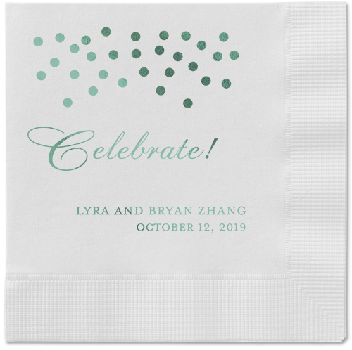 Diamond Sky Napkins, Green, White, Sage