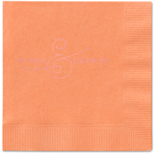 Gorgeous Couple Napkins, Pink, Coral