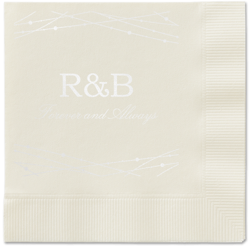 Glowing Bright Napkins, White, Ecru