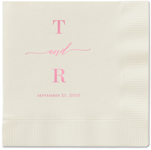 Diamond Blossoms Napkin, Pink, Ecru, Blush