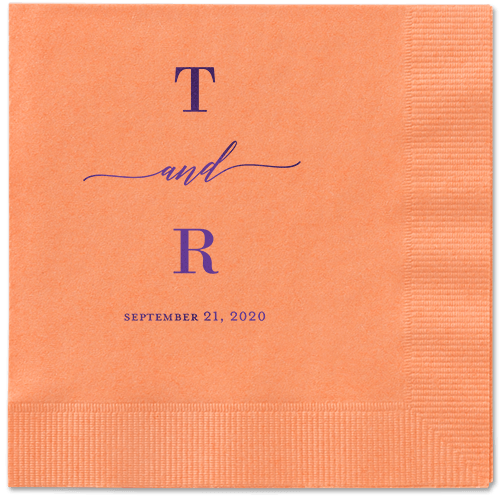 Diamond Blossoms Napkin, Purple, Coral, Purple