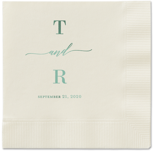 Diamond Blossoms Napkin, Green, Ecru, Sage