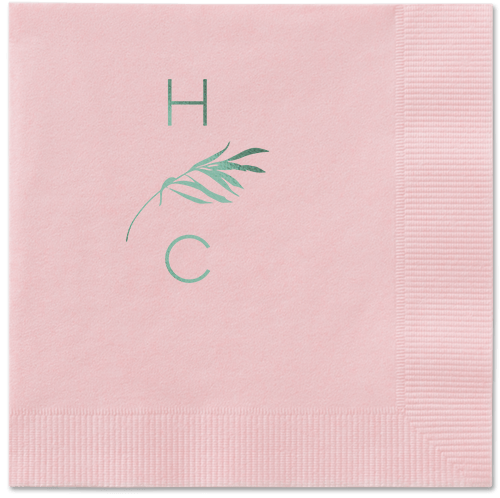 Tropical Herald Napkin, Green, Blush, Sage
