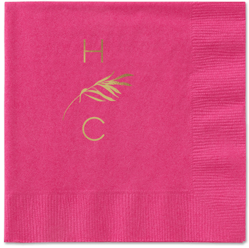 Tropical Herald Napkin, Yellow, Magenta