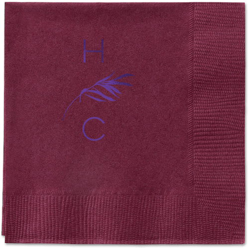 Tropical Herald Napkin, Purple, Berry