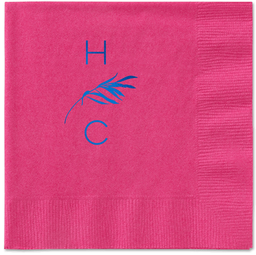 Tropical Herald Napkin, Blue, Magenta