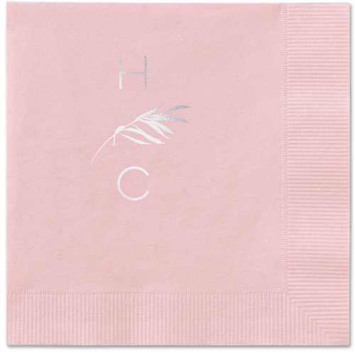 Tropical Herald Napkin, Grey, Blush