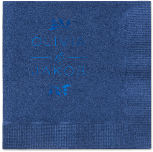 Delicate Blooms Napkin, Blue, Navy, Royal