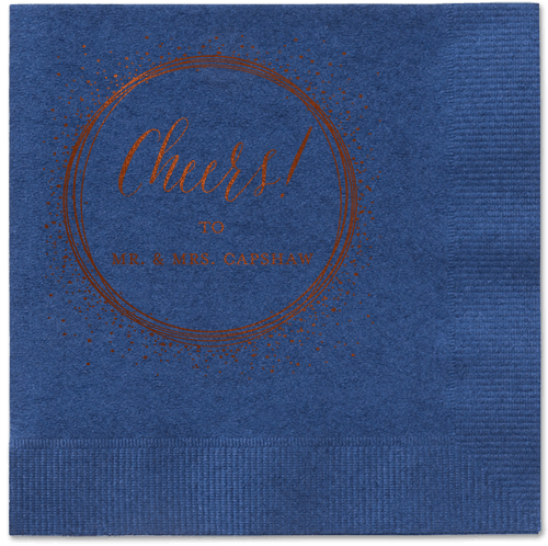 Resplendent Night Napkin, Brown, Navy, Mocha