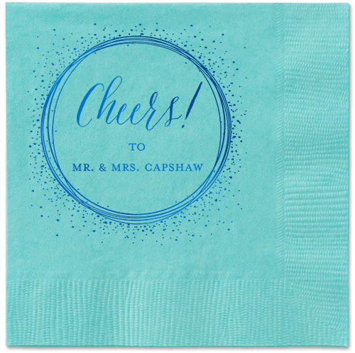 Resplendent Night Napkin, Blue, Aqua, Royal