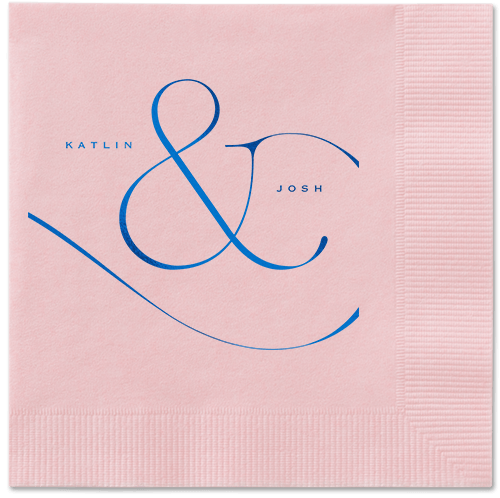 Elegant Embellishment Napkin, Blue, Blush, Royal