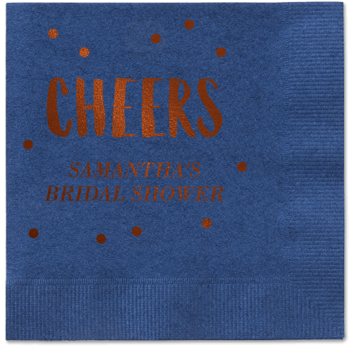 Bubbly Brunch Napkin, Brown, Navy, Mocha