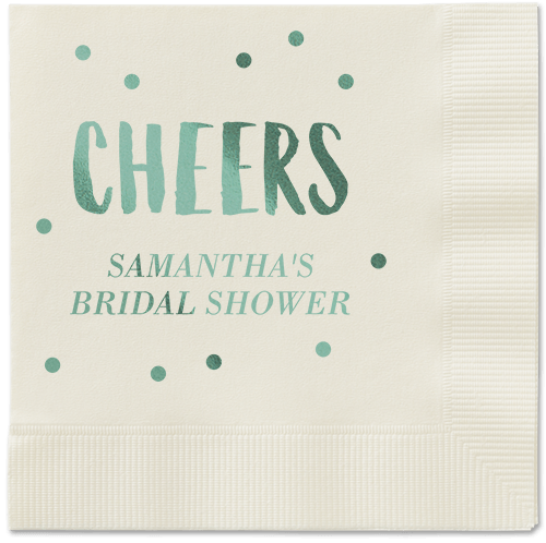 Bubbly Brunch Napkin, Green, Ecru, Sage