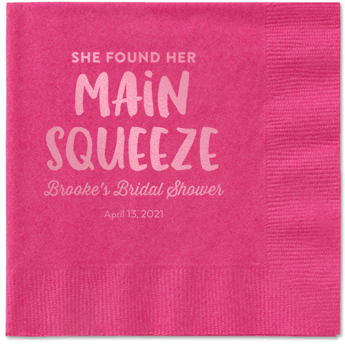 Main Squeeze Napkin, Pink, Magenta