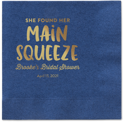 Main Squeeze Napkin, Yellow, Navy