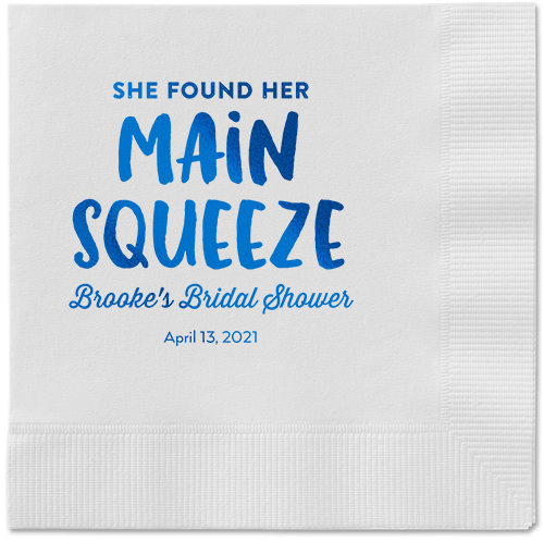 Main Squeeze Napkin, Blue, White