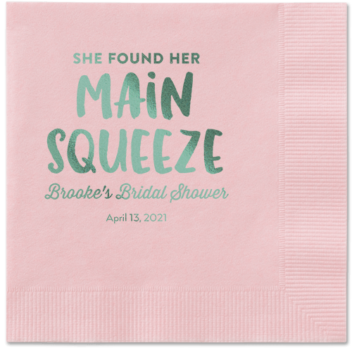 Main Squeeze Napkin, Green, Blush, sage